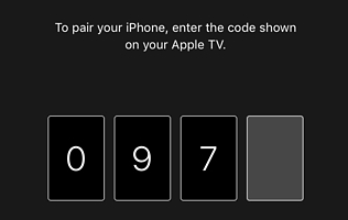 Код для створення пари з Apple TV